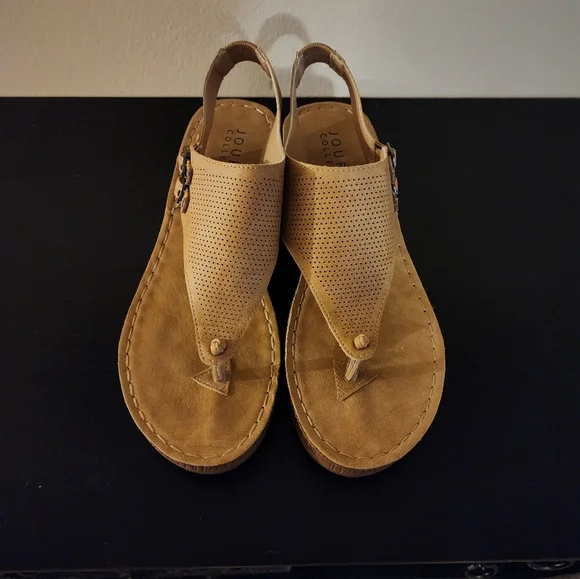 Wedge thong sandals - Picture 4 of 6